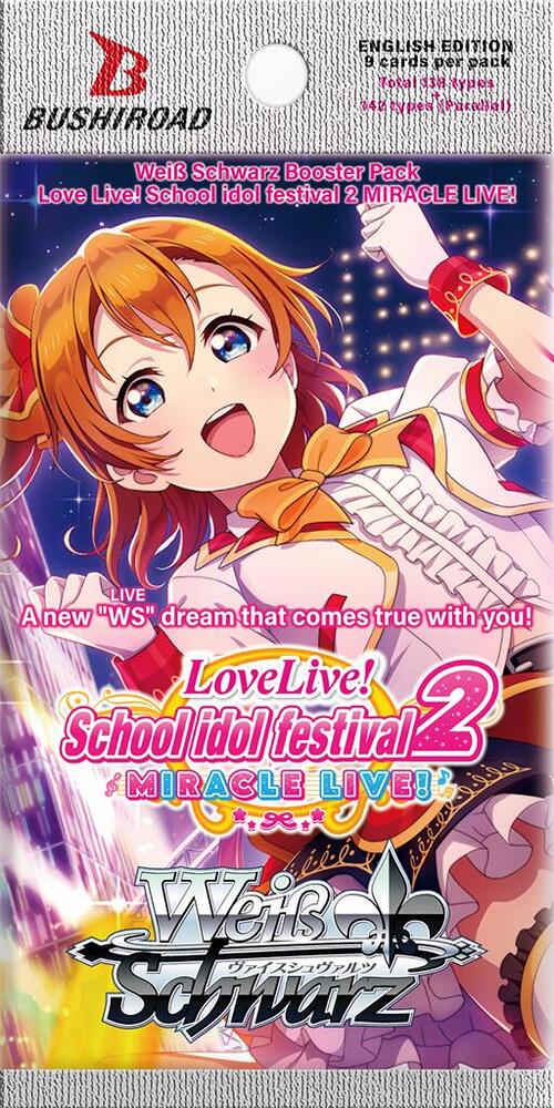 Weiss Schwarz Love Live School idol festival 2 MIRACLE LIVE Love Live School idol festival 2 MIRACLE LIVE Booster Pack booster pack