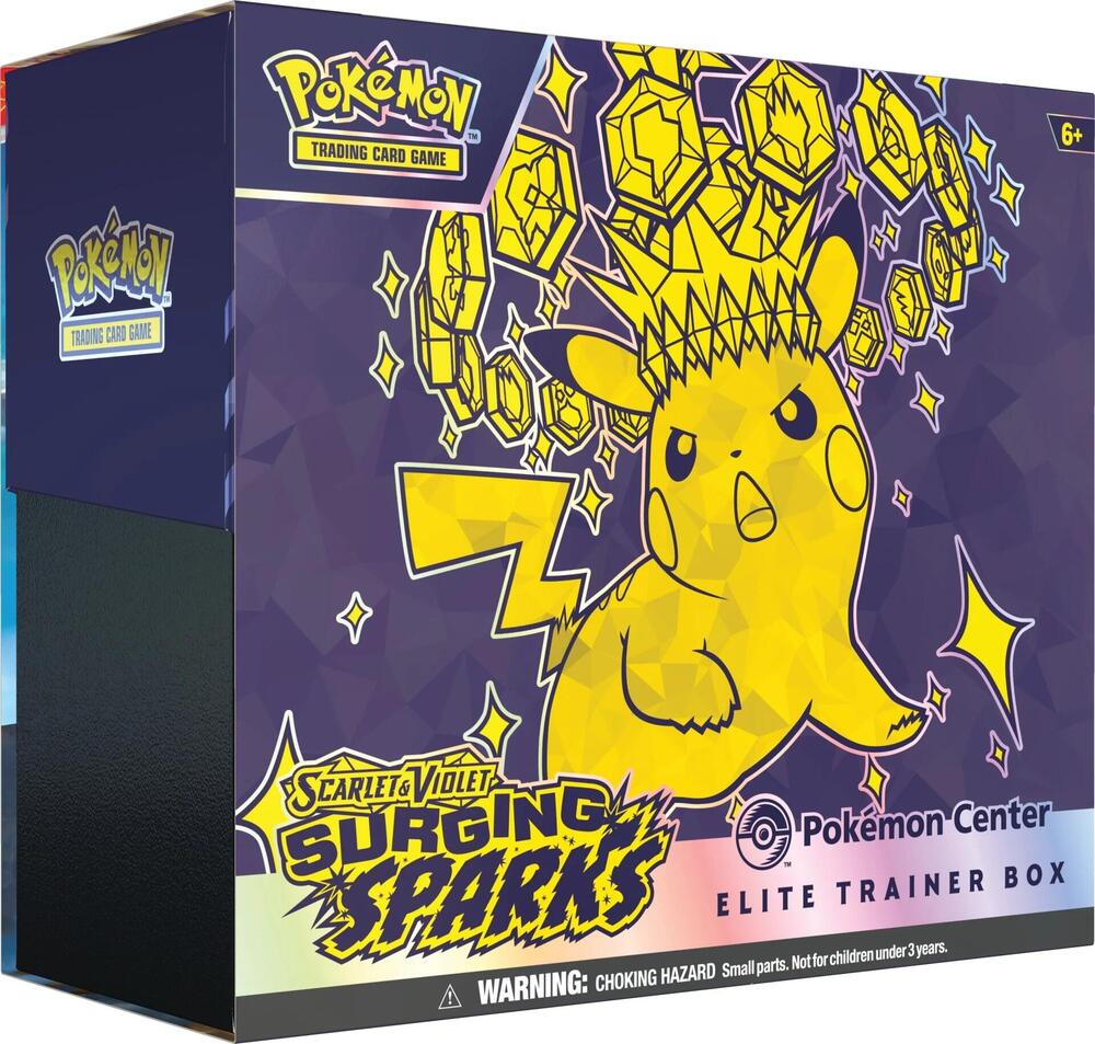 Pokemon TCG Surging Sparks Surging Sparks Pokemon Center Elite Trainer Box Exclusive sealed box