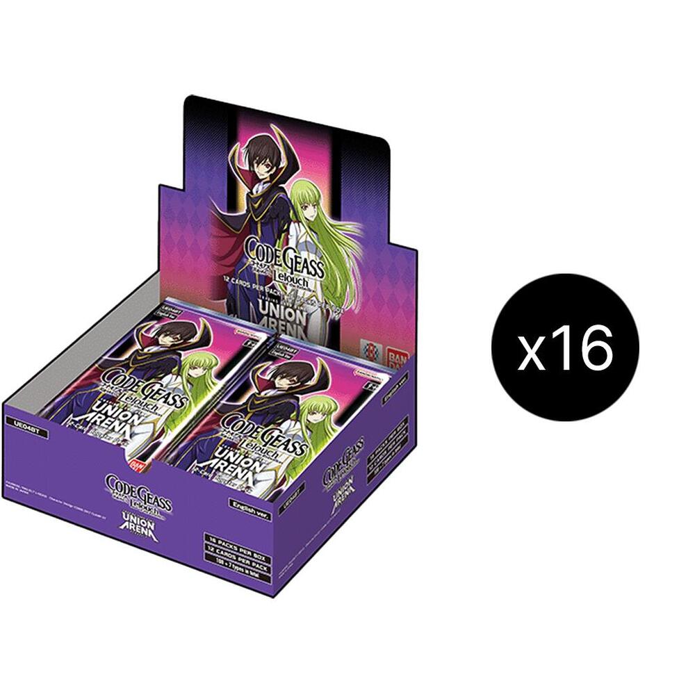 Union Arena TCG Code Geass LeLouch of the Rebellion Code Geass LeLouch of the Rebellion Booster Box Case sealed box