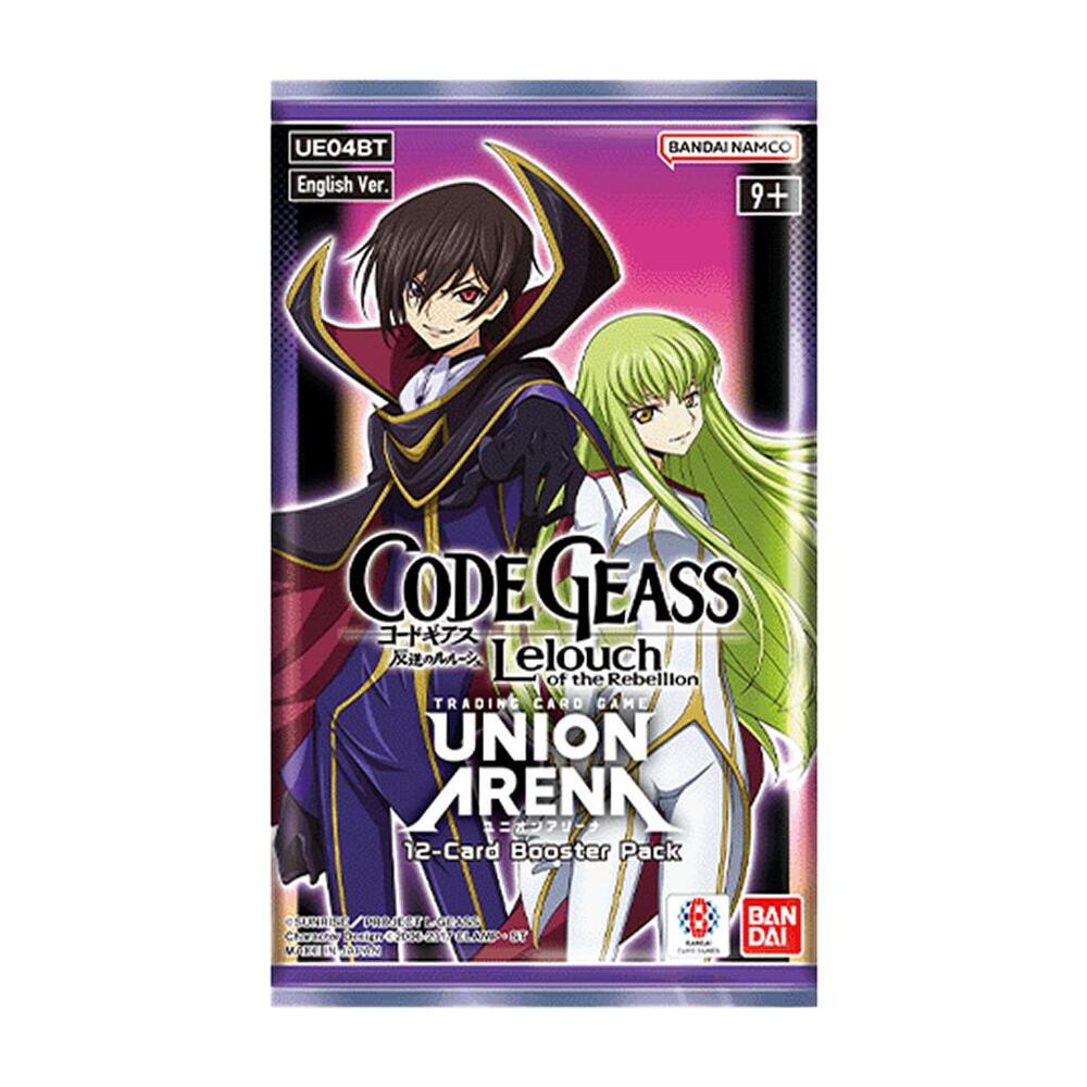 Union Arena TCG Code Geass LeLouch of the Rebellion Code Geass LeLouch of the Rebellion Booster Pack booster pack