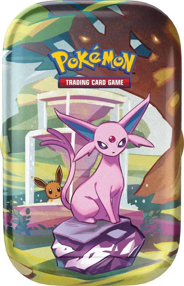 Pokemon TCG Prismatic Evolutions Prismatic Evolutions Mini Tin Espeon trading card product