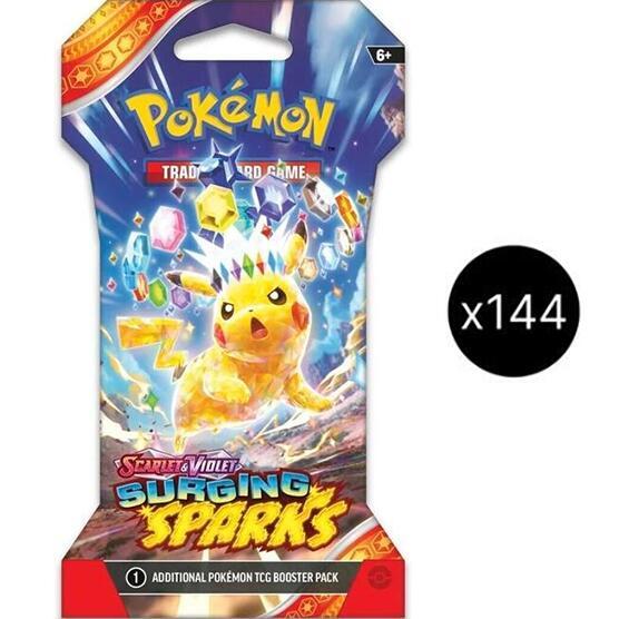 Pokemon TCG Surging Sparks Surging Sparks Sleeved Booster Pack Case sealed box