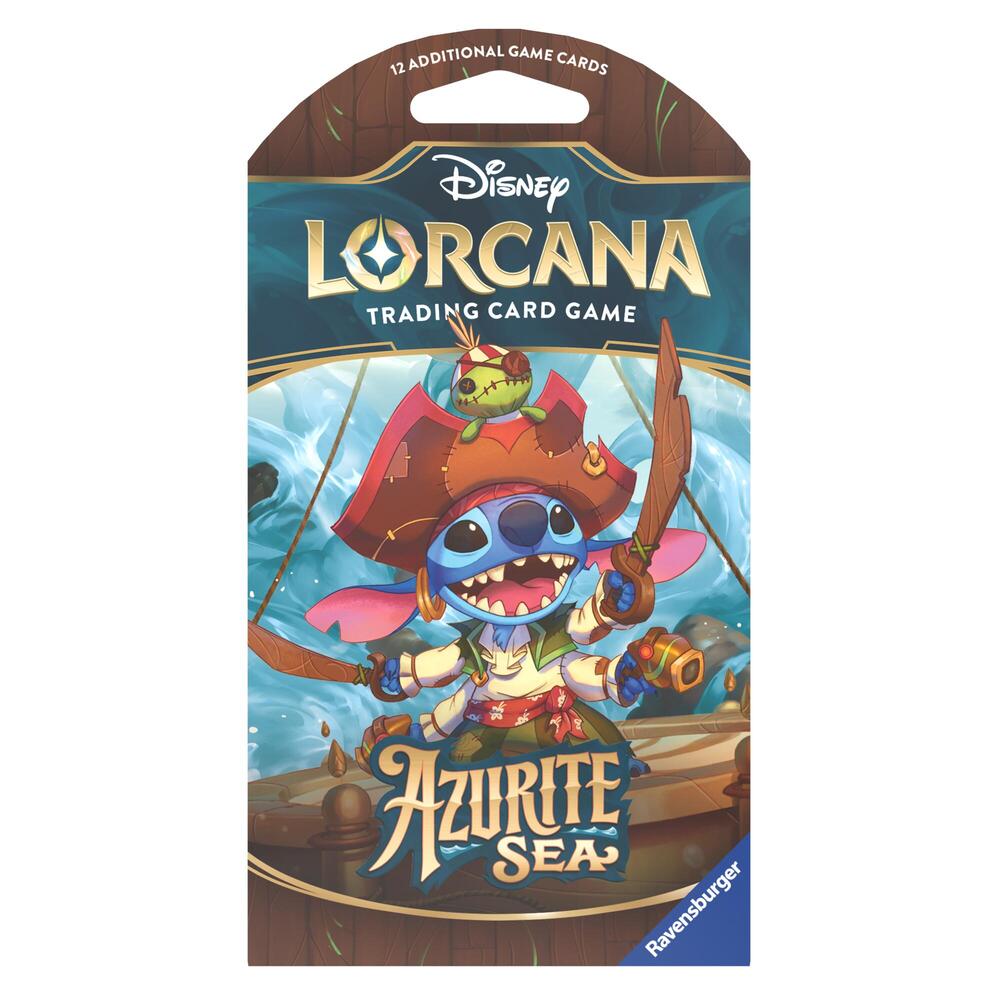 Disney Lorcana Azurite Sea Azurite Sea Sleeved Booster Pack booster pack