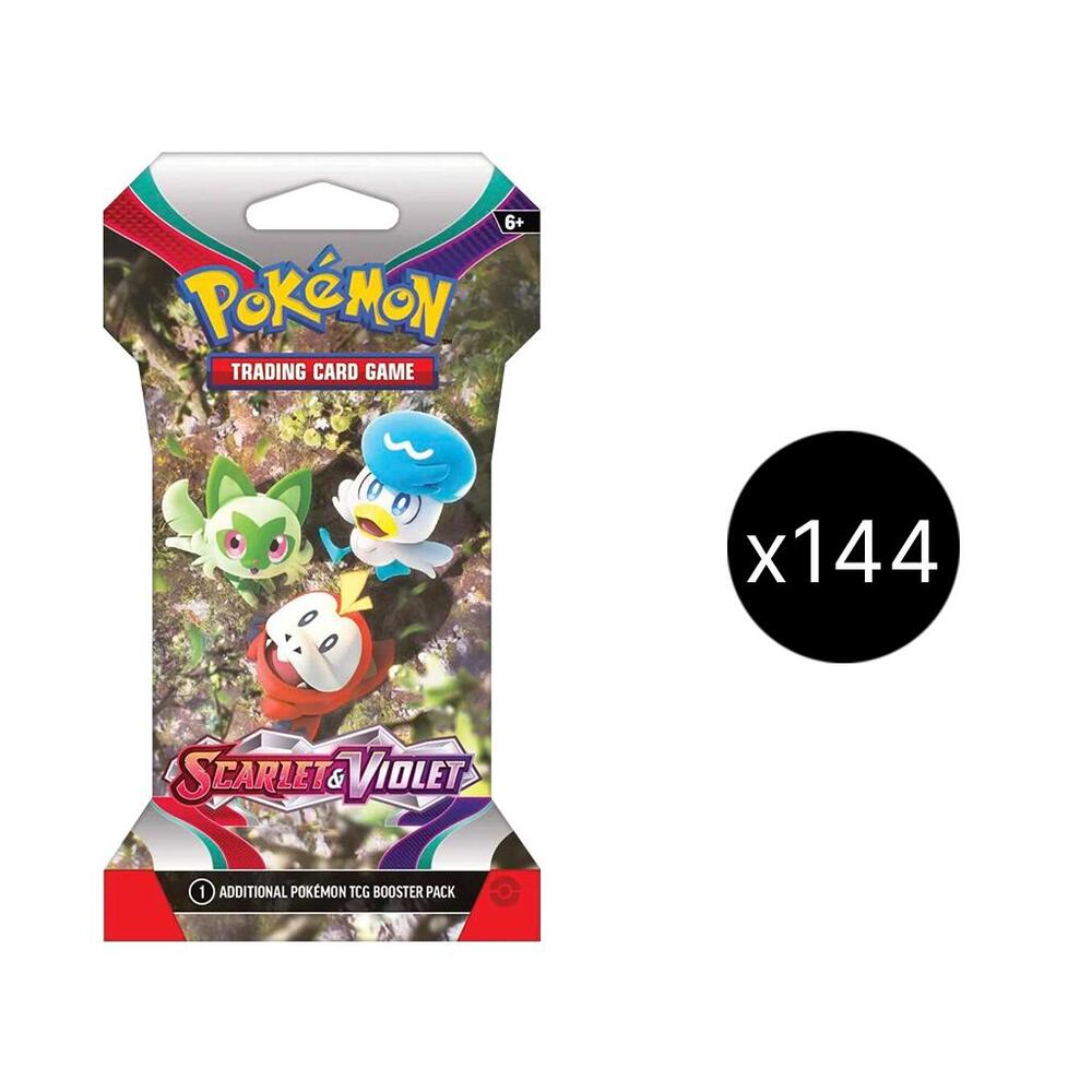 Pokemon TCG Scarlet and Violet Scarlet and Violet Sleeved Booster Case sealed box