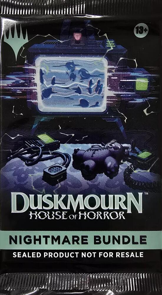 Magic the Gathering Duskmourn House of Horror Duskmourn House of Horror Nightmare Bundle Booster Pack sealed box