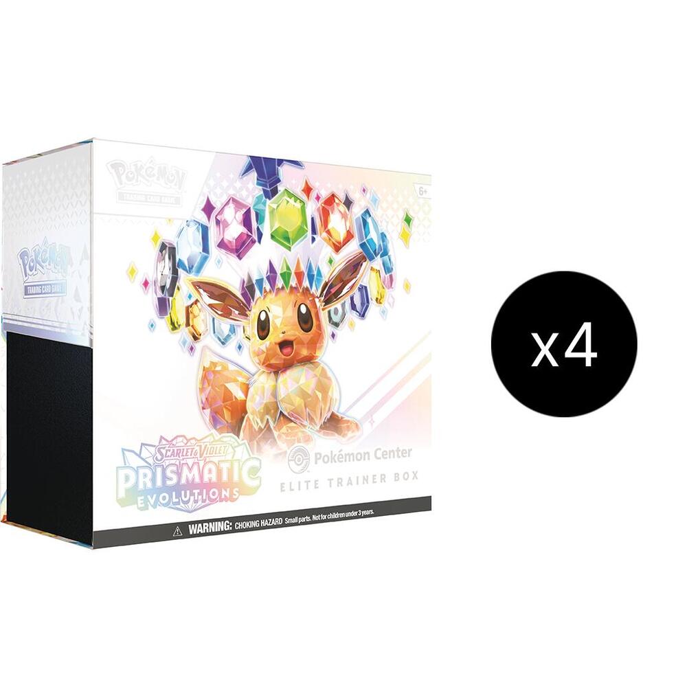 Pokemon TCG Prismatic Evolutions Prismatic Evolutions Pokemon Center Elite Trainer Box Exclusive Case sealed box