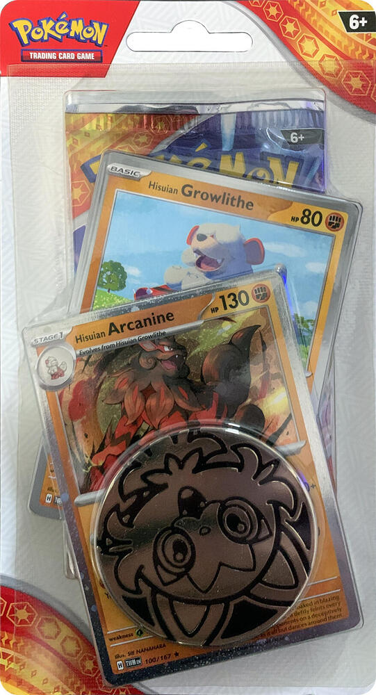 Pokemon TCG Surging Sparks Surging Sparks Single Pack Blister Hisuian Arcanine booster pack