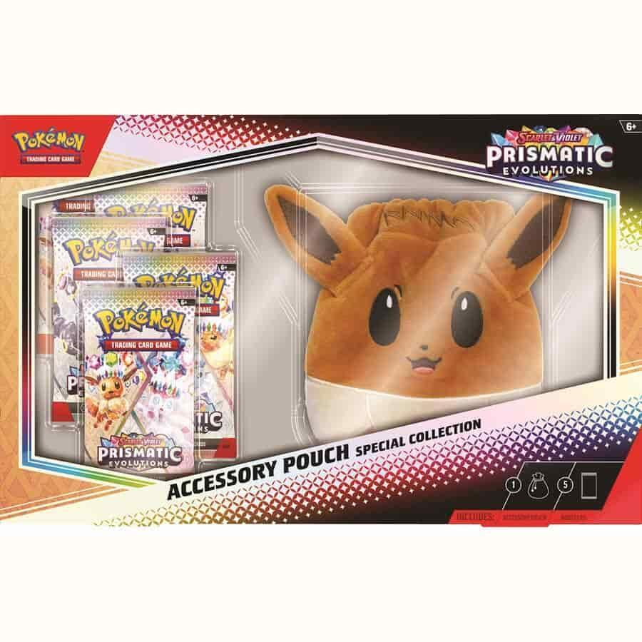 Pokemon TCG Prismatic Evolutions Prismatic Evolutions Accessory Pouch Special Collection sealed box