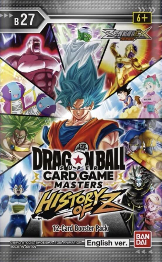 Dragon Ball Super Card Game History of Z History of Z Booster Pack booster pack