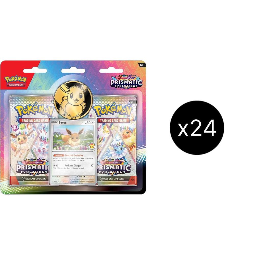 Pokemon TCG Prismatic Evolutions Prismatic Evolutions 2 Pack Blister Case sealed box
