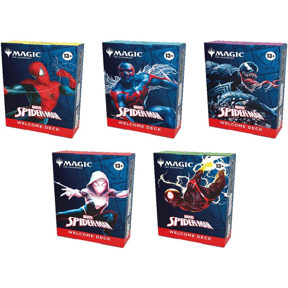 Magic the Gathering Marvels Spider Man Marvels Spider Man Welcome Decks Set of 5 deck product
