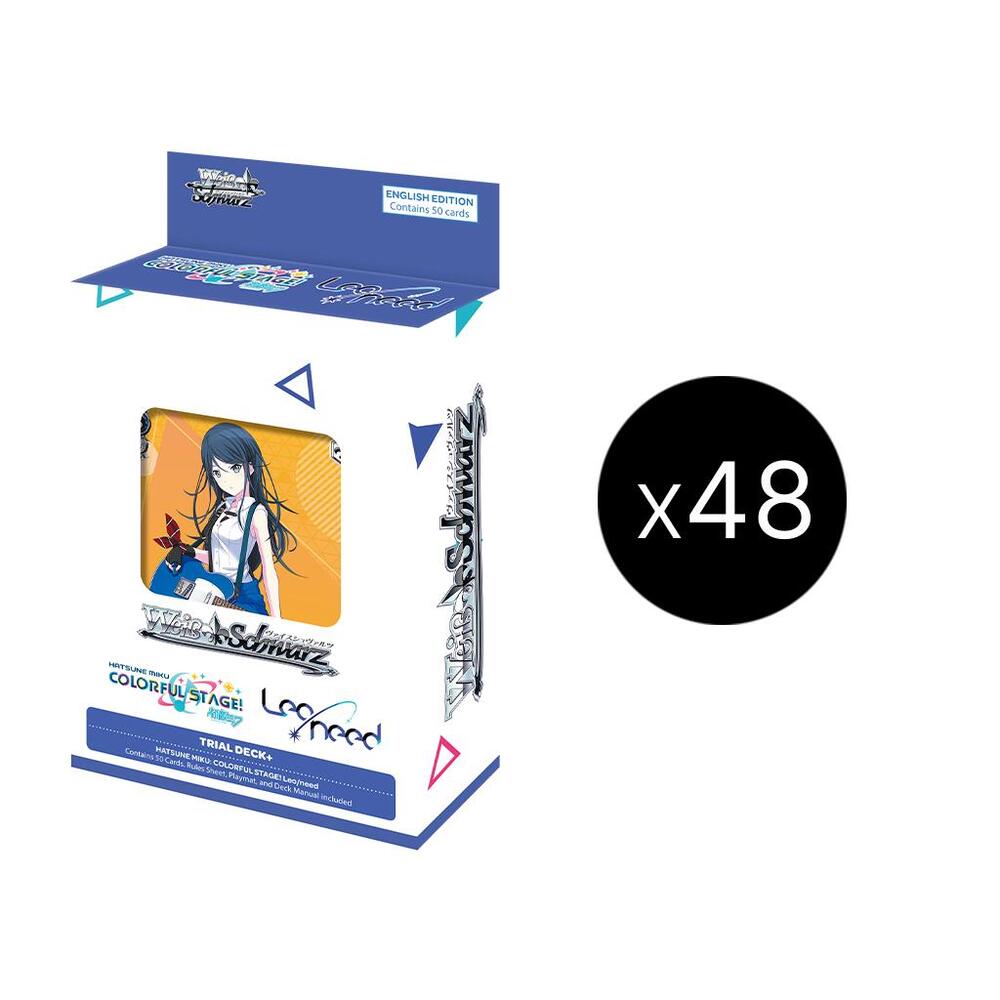 Weiss Schwarz HATSUNE MIKU COLORFUL STAGE HATSUNE MIKU COLORFUL STAGE Leo need Trial Deckplus Display Case sealed box