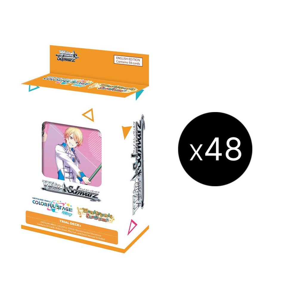 Weiss Schwarz HATSUNE MIKU COLORFUL STAGE HATSUNE MIKU COLORFUL STAGE Wonderlands x Showtime Trial Deckplus Display Case sealed box