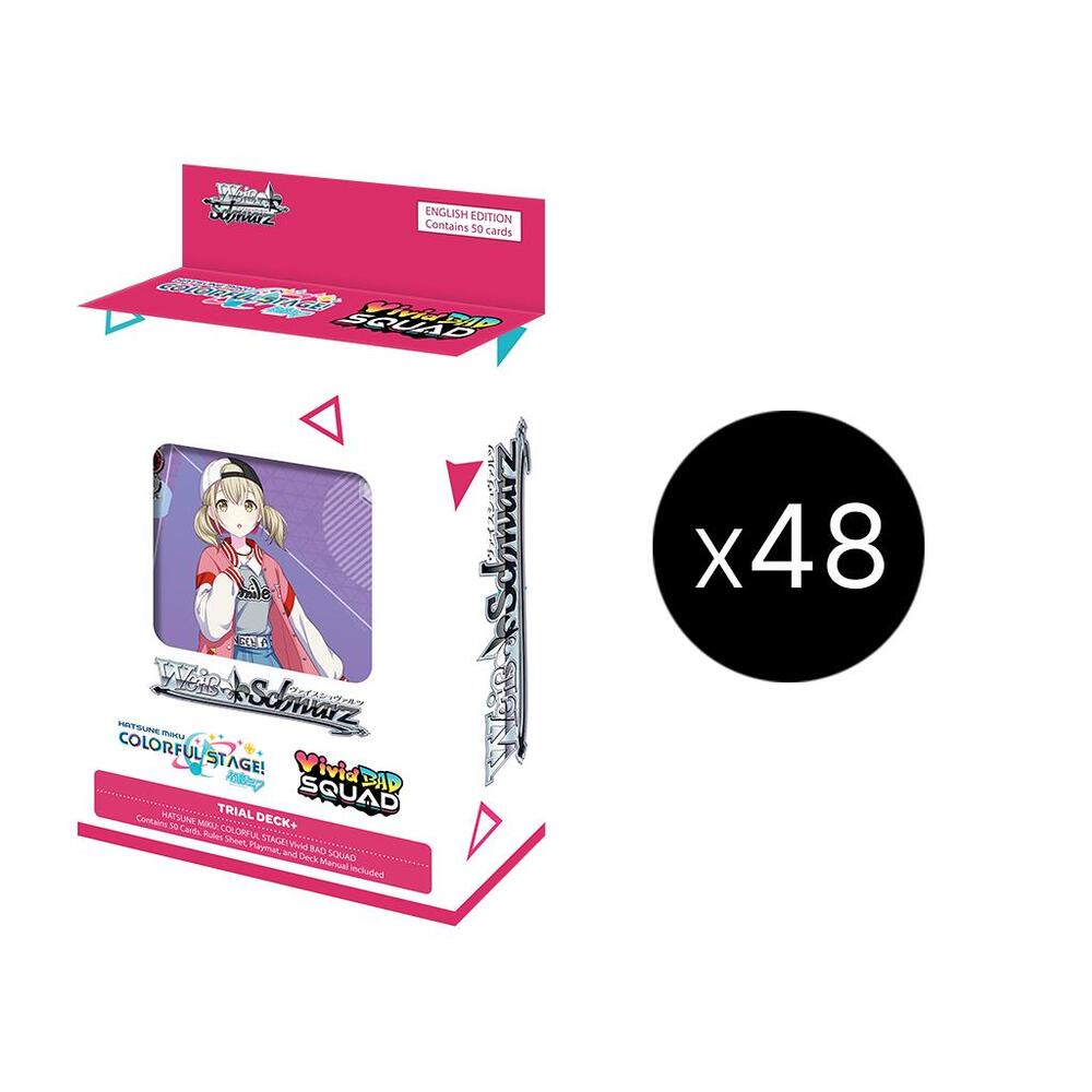 Weiss Schwarz HATSUNE MIKU COLORFUL STAGE HATSUNE MIKU COLORFUL STAGE Vivid Bad Squad Trial Deckplus Display Case sealed box