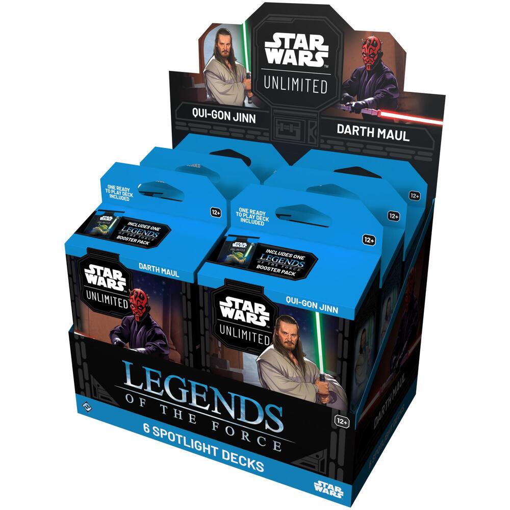 Star Wars Unlimited Legends of the Force Legends of the Force Spotlight Deck Display deck product