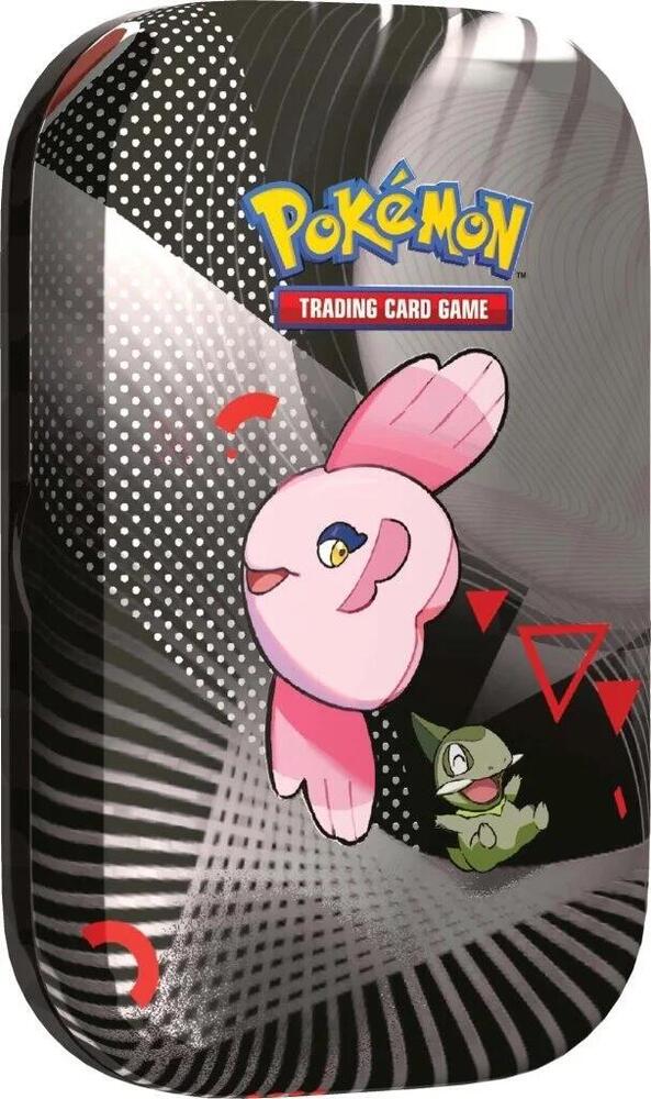 Pokemon TCG Black Bolt Black Bolt Unova Mini Tin Alomomola and Axew trading card product