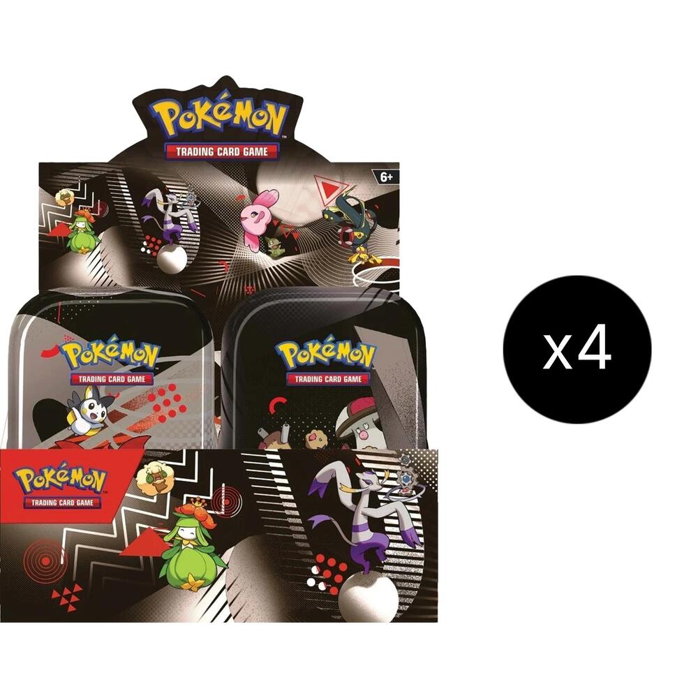 Pokemon TCG Black Bolt Black Bolt Unova Mini Tin Display Case sealed box