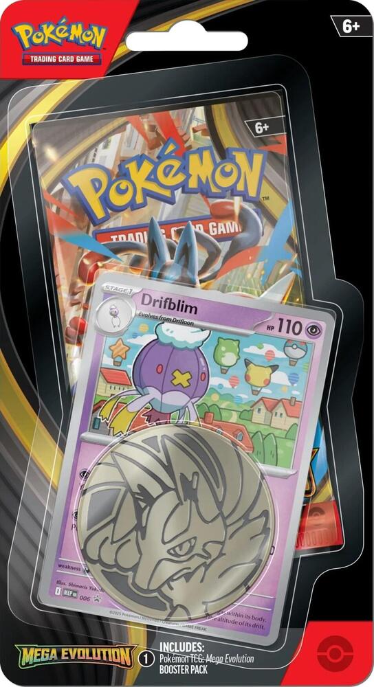Pokemon TCG Mega Evolution Mega Evolution Single Pack Blister Drifblim booster pack