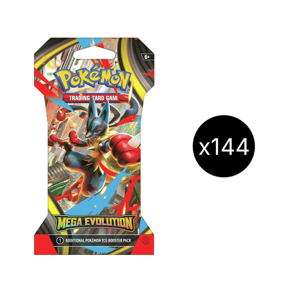 Pokemon TCG Mega Evolution Mega Evolution Sleeved Booster Case sealed box