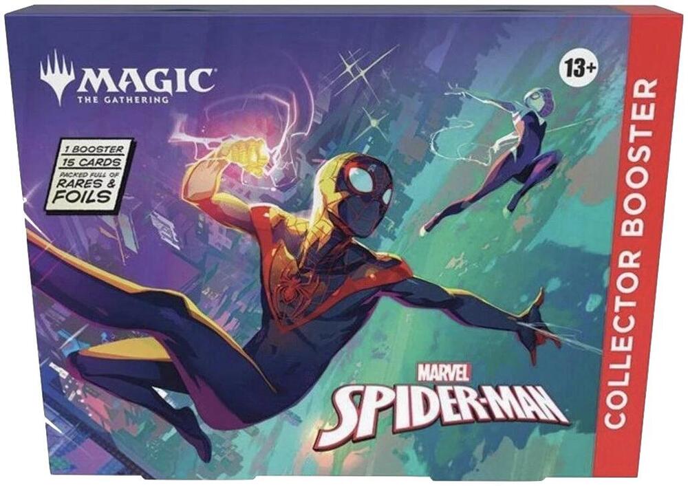 Magic the Gathering Marvels Spider Man Marvels Spider Man Collector Booster Omega Pack booster pack